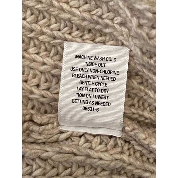 Worthington PLUS XXL Cable Knit Turtleneck Oversized Pullover Sweater Preppy NWT - Picture 9 of 9